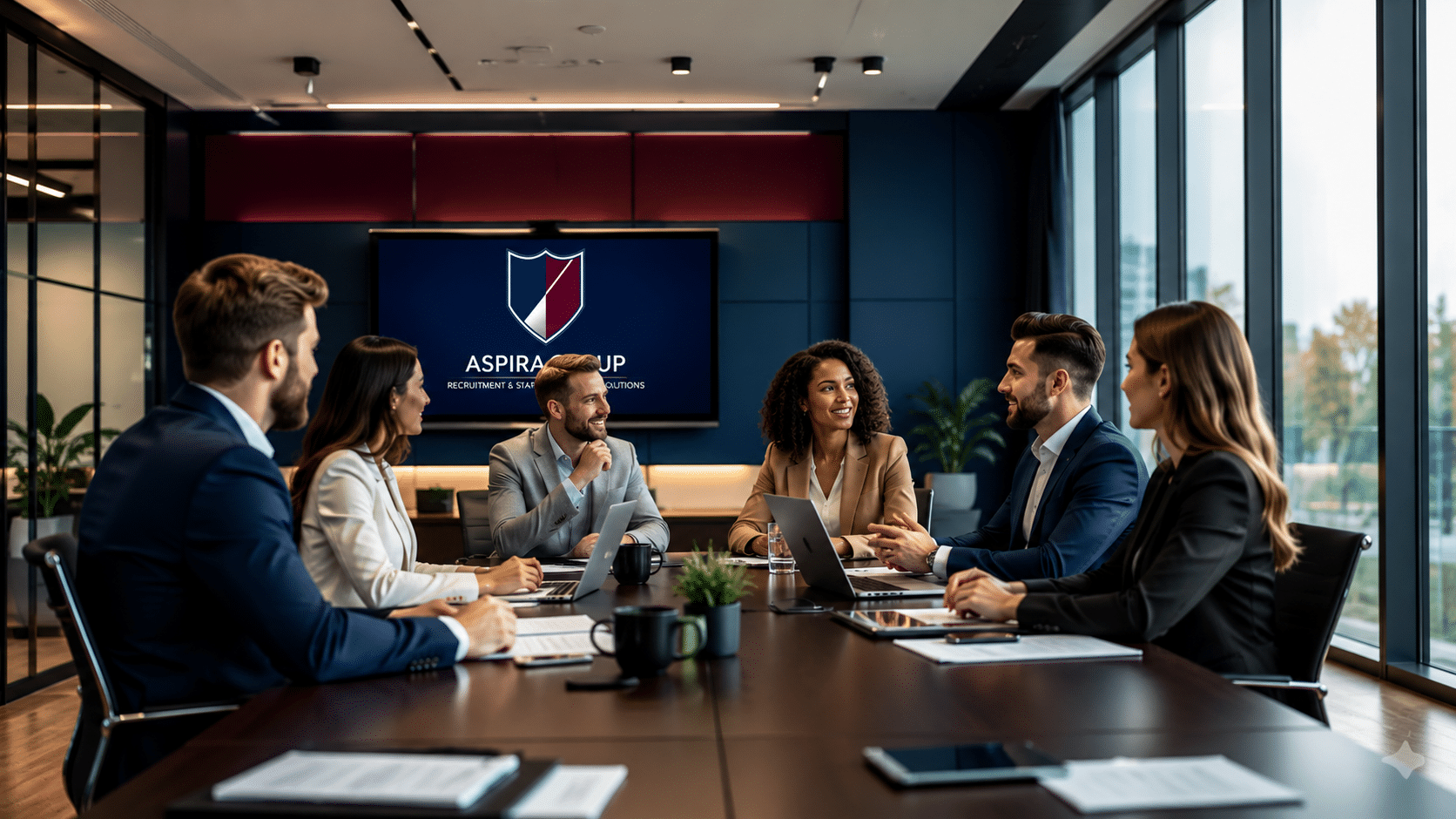 Recruitmentoverleg over een gerichte wervingscampagne van Aspira Group